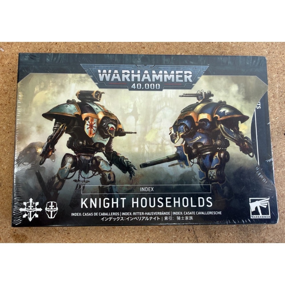 Warhammer 40k Knight Households 10th edition Index Cards SEALED NEW